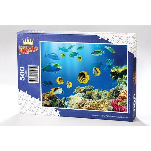 King Of Puzzle Tropical Fish Wooden Jigsaw Puzzle 500 Pieces (HV06-D)