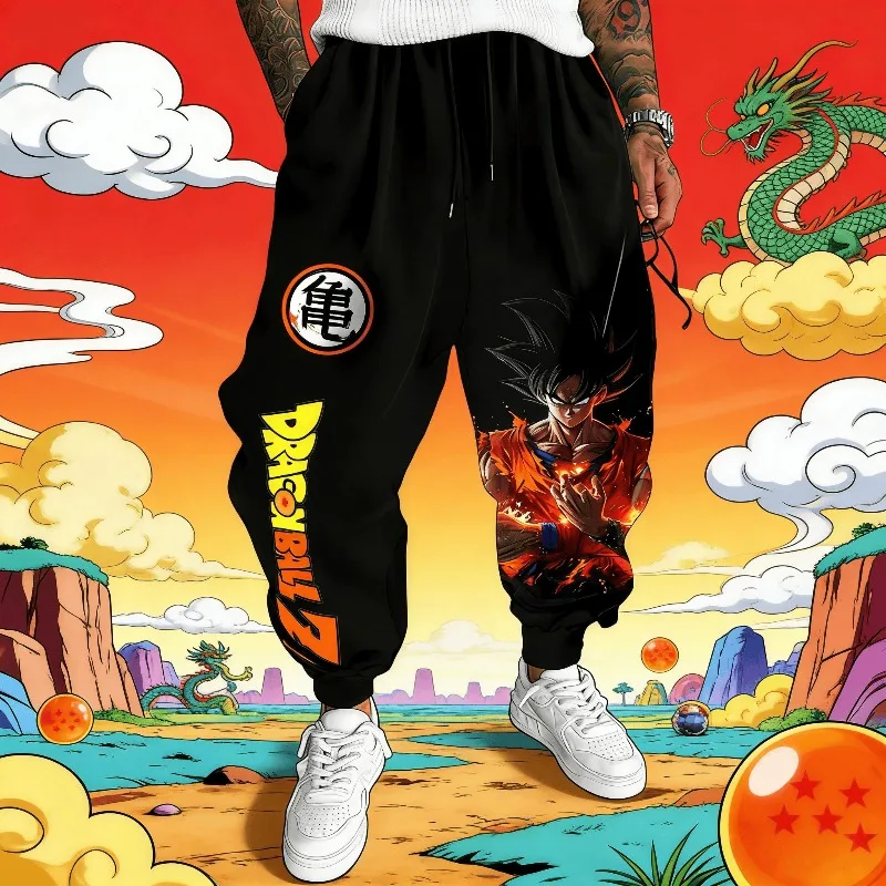 Dragon Ball Goku Japanese Animation Sports Trousers 2026 American Loose Autumn …