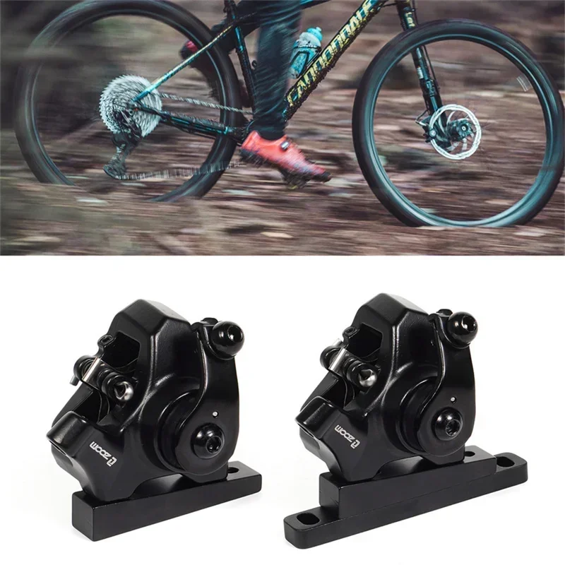 ZOOM Road Bike Mechanical Disk Brake Caliper 140mm 160mm Aluminum Alloy Bicycle Flat Mount Disc Brake Caliper DB580
