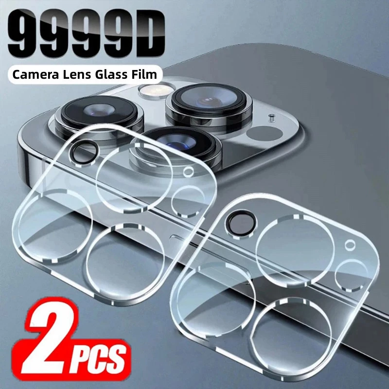 2PCS Camera Lens Glass For iPhone 15 16 Pro Max Camera Screen Protector Film for iPhone 13 Mini 15 Plus 15 Pro Protective Glass