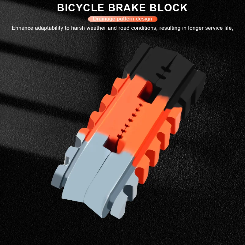 1-5Pair Bike Brake Pads Replacement Rubber Material C-Brake Drawer-Type Bicycle Brake Inserts Low Noise Strong Braking Power