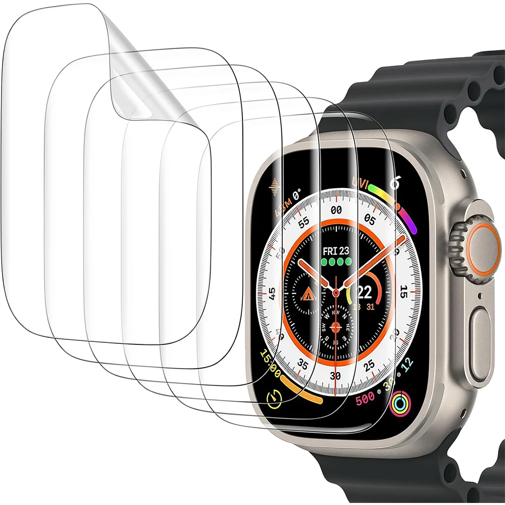 10PCS Soft TPU Clear Screen Protector for Apple Watch Ultra 3 SE 2 Series 11 10 9 46MM 42MM 49MM 45MM 41MM 44MM 40MM 46 42 49 MM