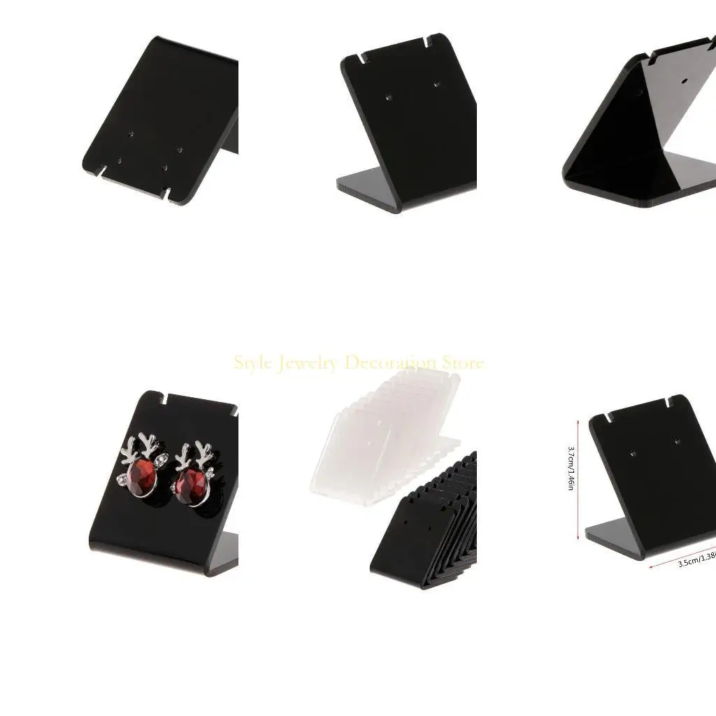 

D46E L-Shape Earring Display Jewelry Display Marketing Holders Acrylic Ear Stand