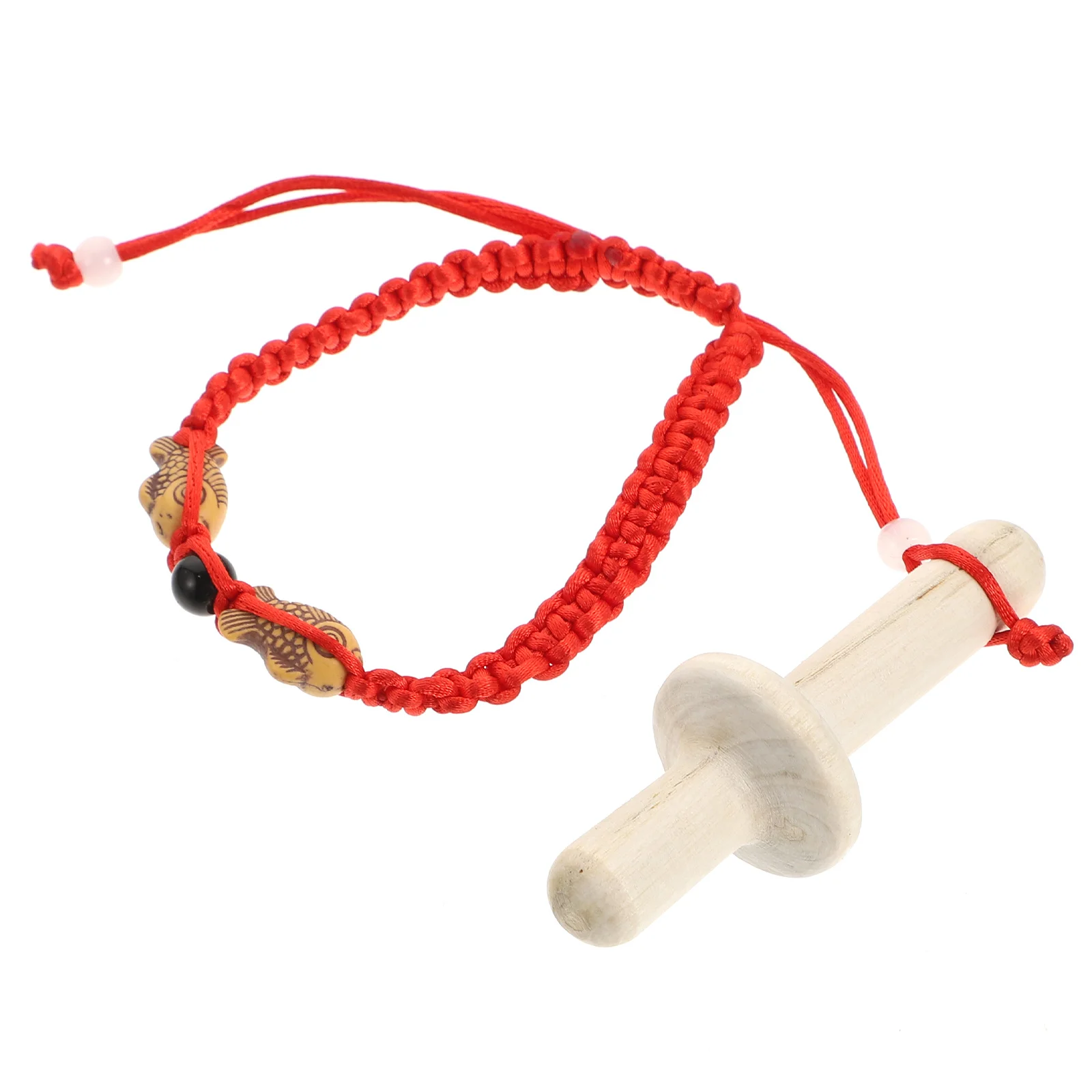 1 pçs bebê dentição molar vara vermelho branco calmante de madeira mascar anti-comer mão educacional infantil mordedor dentição brinquedo