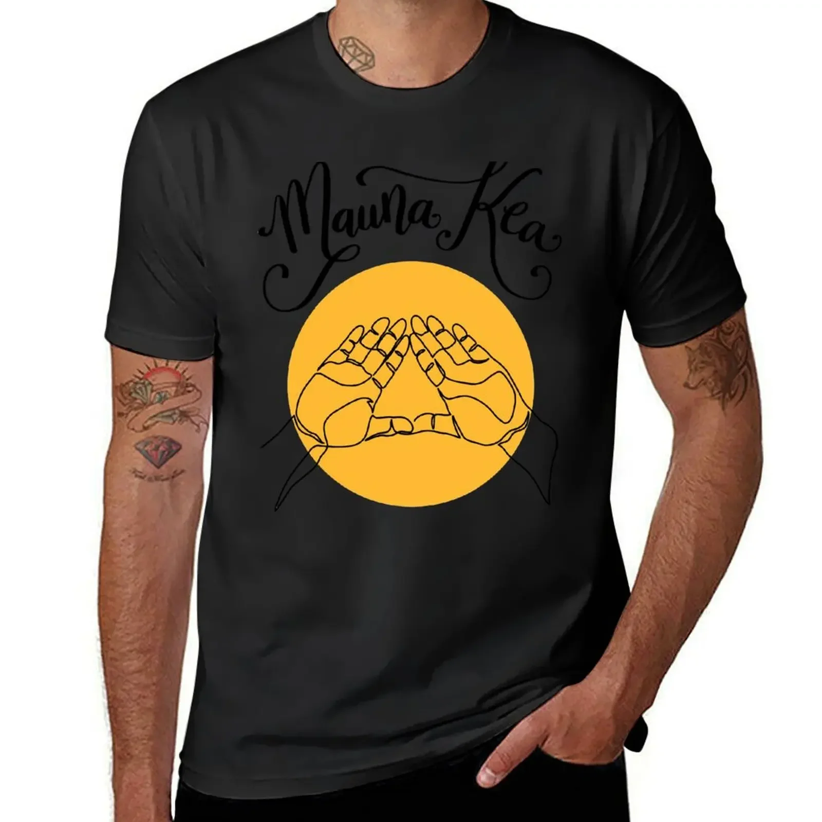 

We Are Mauna Kea Mountain Hand Sign Aloha Aina Hawaii T-Shirt Anime t-shirt summer 2025 mens fashion