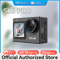 SJCAM SJ6 Pro Dual Screen 4K Action Helmet Sports DV Camera Waterproof 4K 60FPS Dual Screen 6-Axis Gyro Stabilization 165° FOV