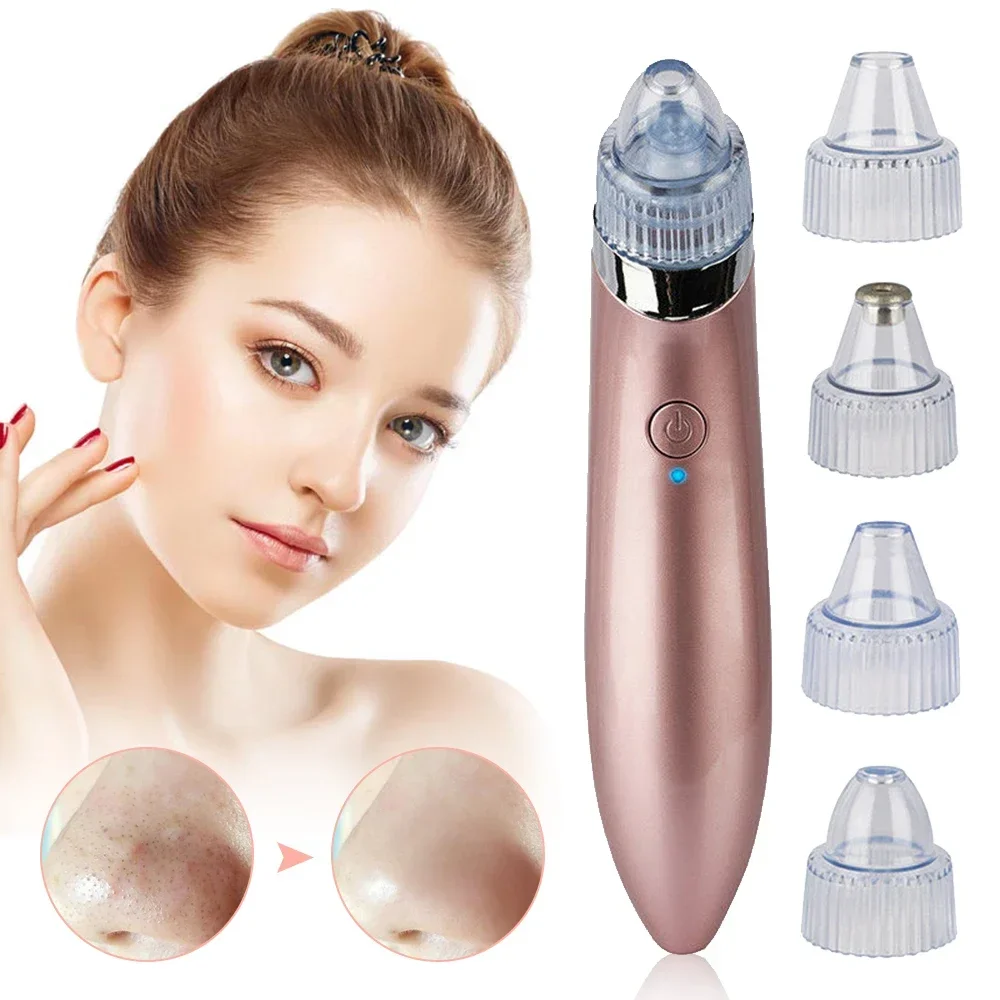 USB Facial Blackhead Remover Electric Acne Cleaner Blackhead Black Point Vacuum Cleaner Tool Black Spots Pore Cleaner Machine