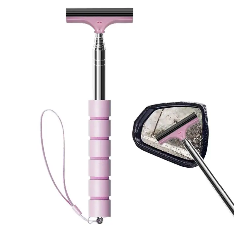 Squeegee For Car Window Retractable Car Rearview Mirror Wiper Small Portable Cleaning Tool Retractable Auto Cleaner For Truck