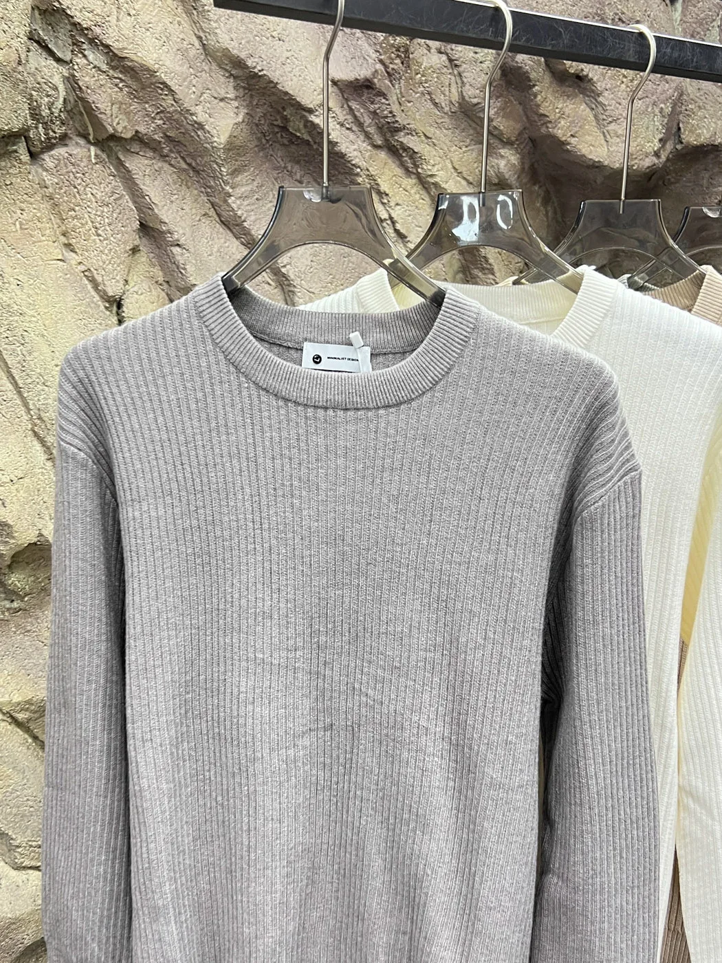  Knitwear! Retract! Pit Texture Sensation Fabric! Elastic Skin-friendly! Autumn Winter Men's Knitted Sweater