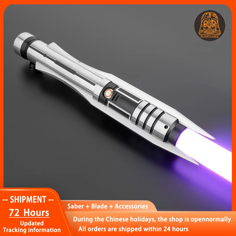 Punksaber lightsaber ดาบเลเซอร์ NeoPixel Jedi การดวลหนักที่สำคัญราบรื่นไม่สิ้นสุดการเปลี่ยนการตีของเล่นดาบแสง