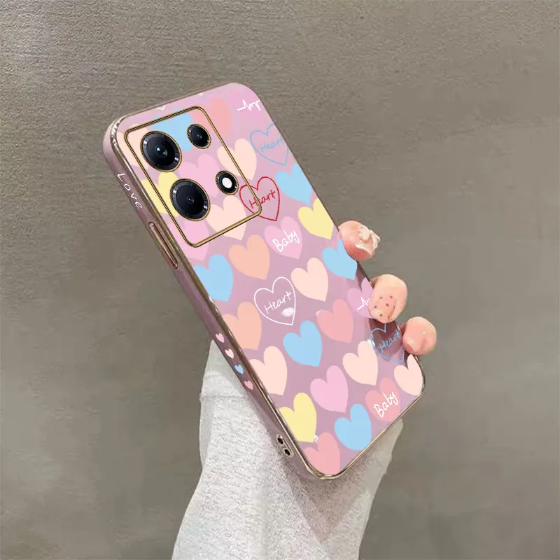 30 Healthy baby Plating Phone Case For Infinix Note 30i 30Pro 30VIP 12 12VIP 12Pro 11Pro 11 11S 10 10Pro Hot 30 30Play Cover