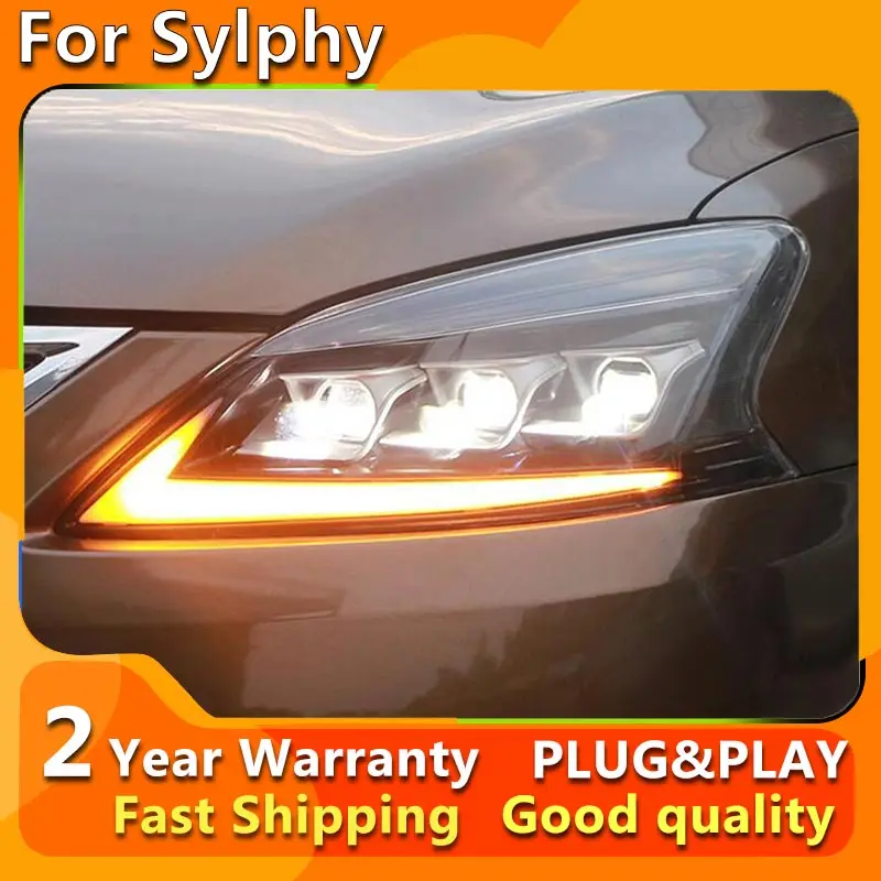 

Автомобильные фары для Nissan Sylphy светодиодный фары 2012-2015 Sylphy передняя фара Drl Проекционные линзы автомобильные аксессуары