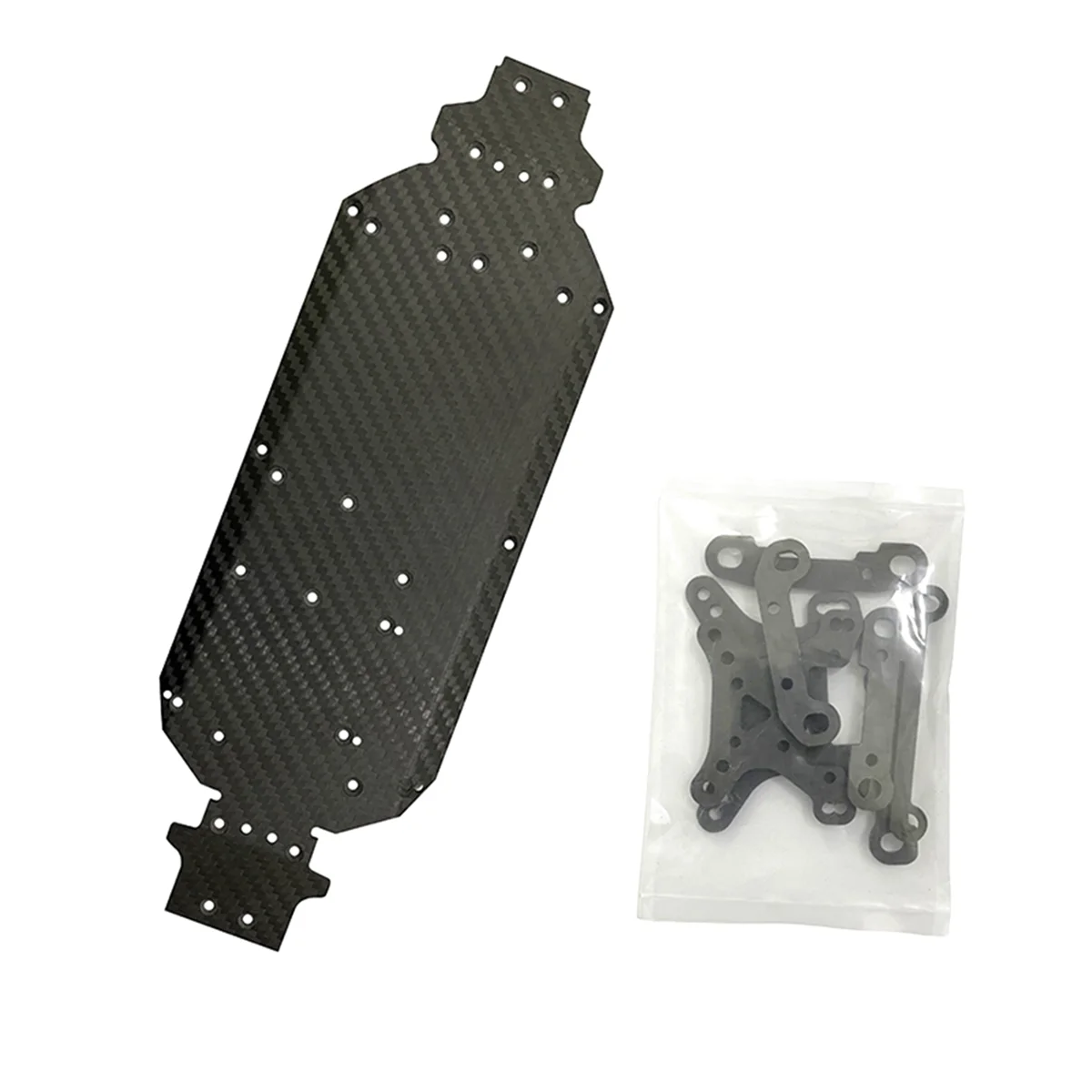 Replacement Carbon Fiber Chassis Bottom Board RC Spare Parts for WLtoys 124016 124018 124019 1/12 RC Car