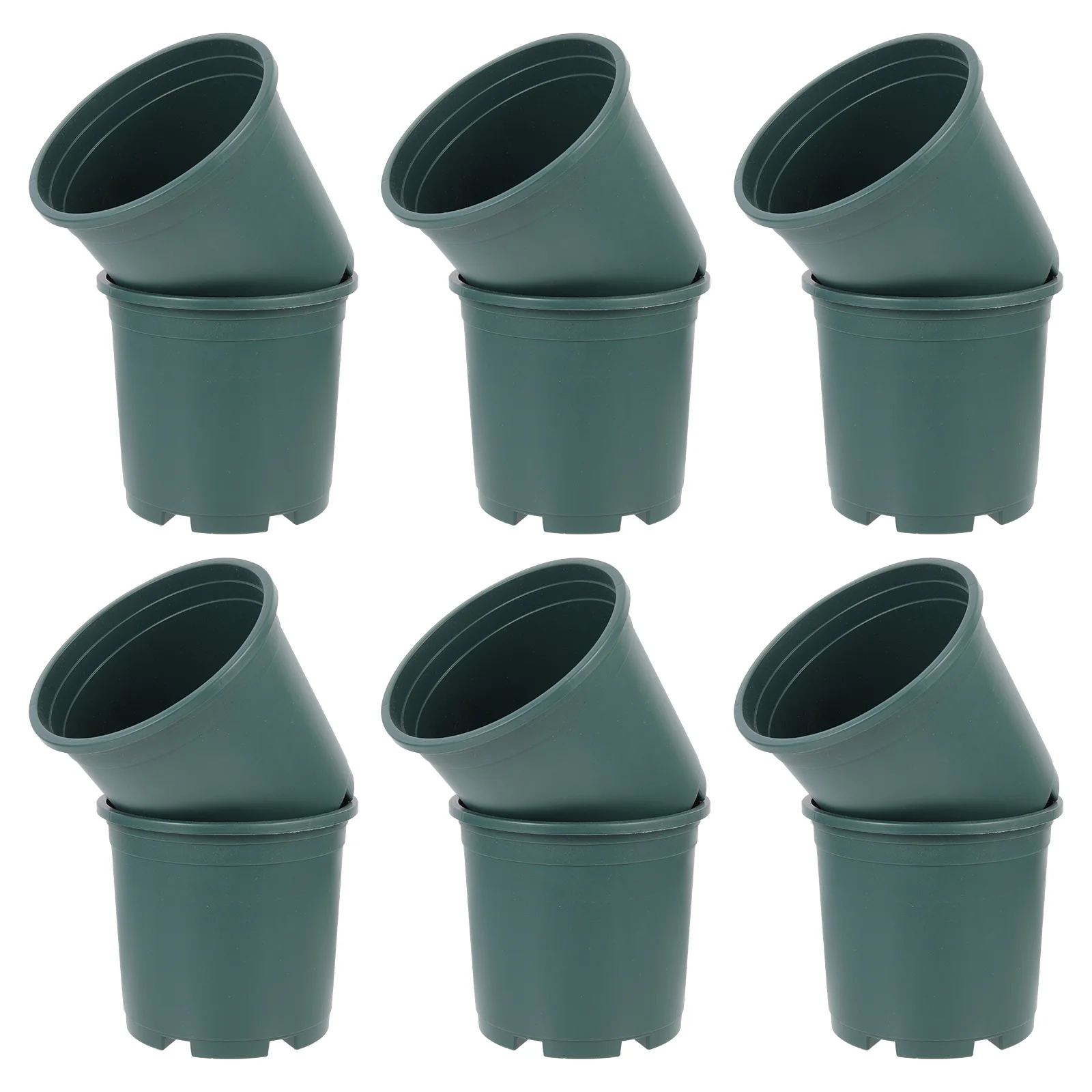 

12Pcs 1 Gallon Flower Pots Plastic Plant Containers for Succulents Indoor Outdoor Garden Planting Self Watering Planter with