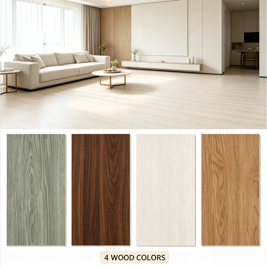 61×15 cm, spessore 1 mm, listelli per pavimenti in vinile effetto legno, da applicare con adesivo, confezione da 30/60 pezzi, pavimento in PVC autoadesivo, 2,7. ㎡ , Facile fai-da-te per la