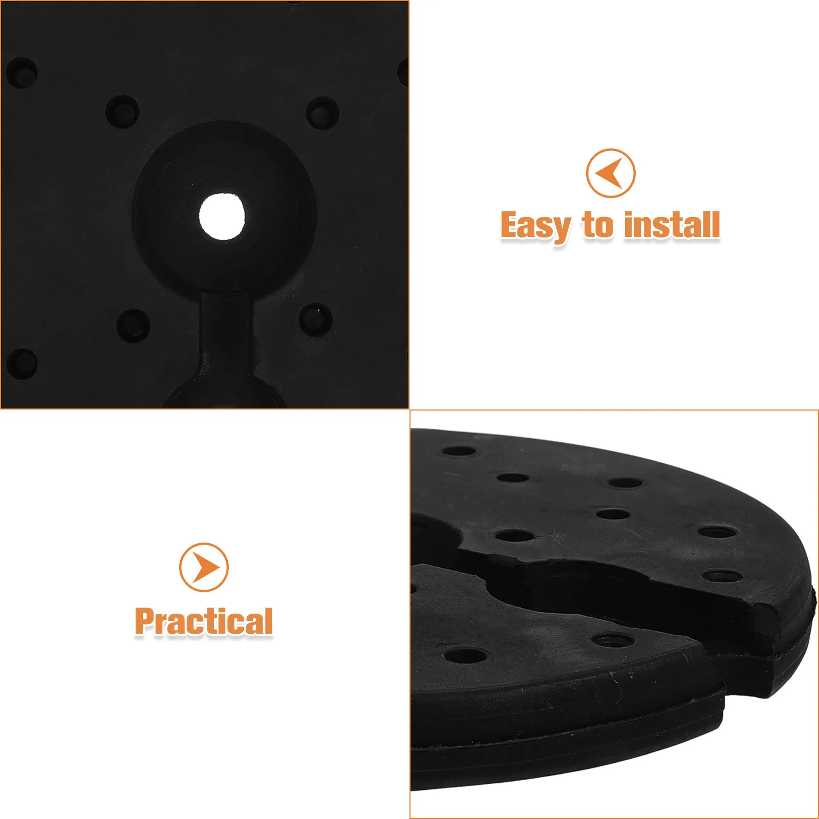 Secure Heavy Duty Plastic Lamp Base Weight Floor Lamp Replacement Round Chassis Compatible with Desk Table Light Stand