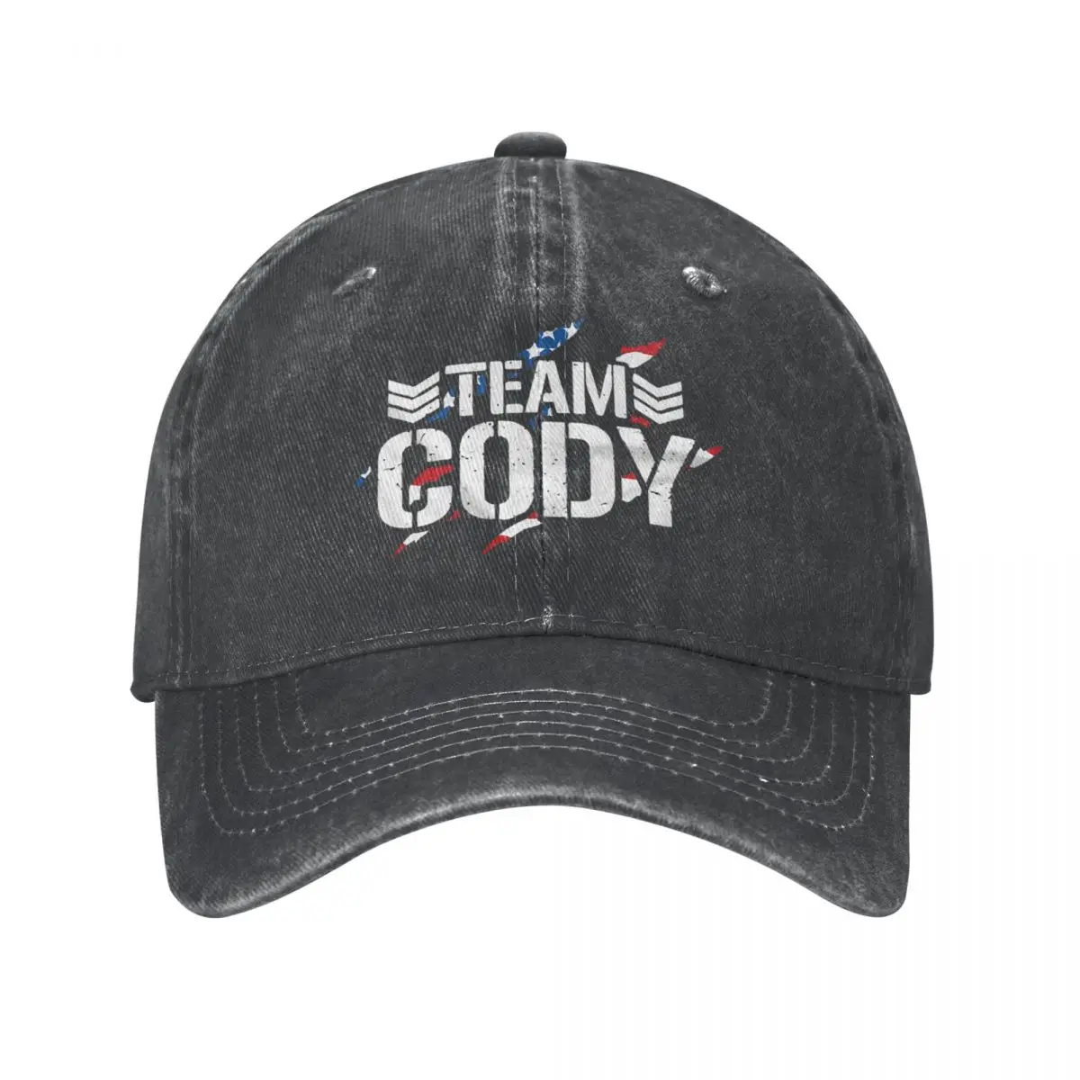 Baseball Cap American Wrestler Cody Rhodes Accessories Unisex Style Retro Distressed Denim Headwear Soft