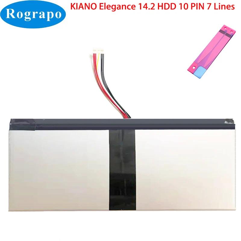 New 7.6V 5500mAh 38Wh 17121 Laotop Tablet PC Battery For KIANO Elegance 14.2 HDD Rechargeable Accumulator 10 PIN 7 Wires Plug