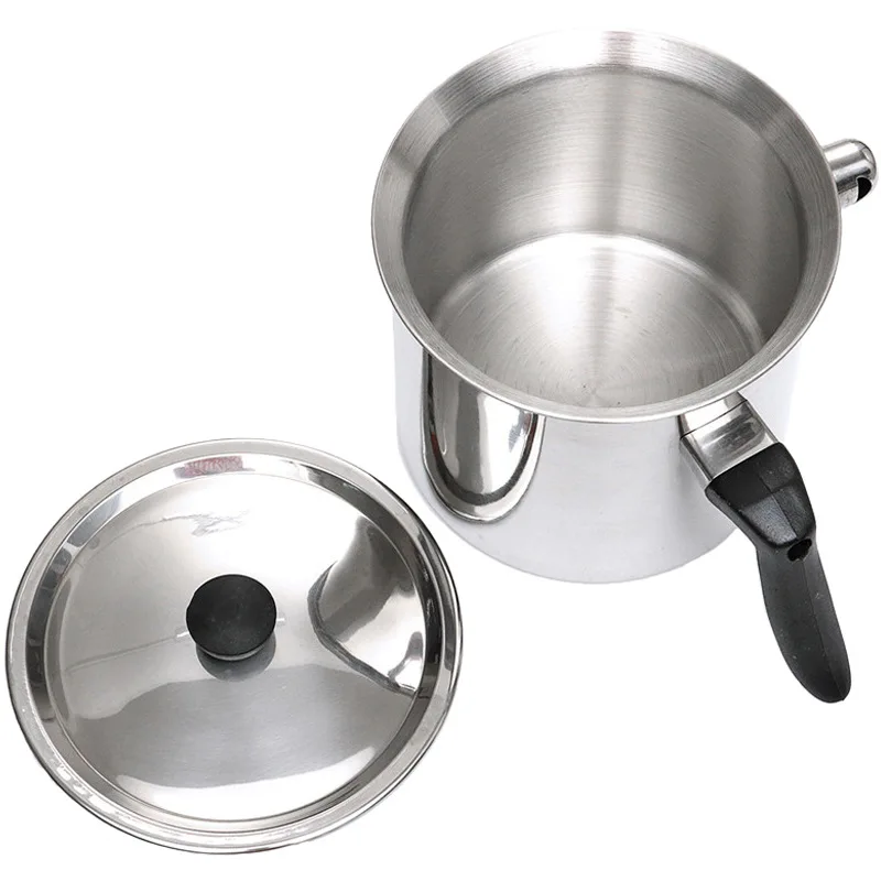 Stainless steel candle pot, wax boiling pot, milk pot, 1.5L water separated stew with handle, Resistant wax boiling pot