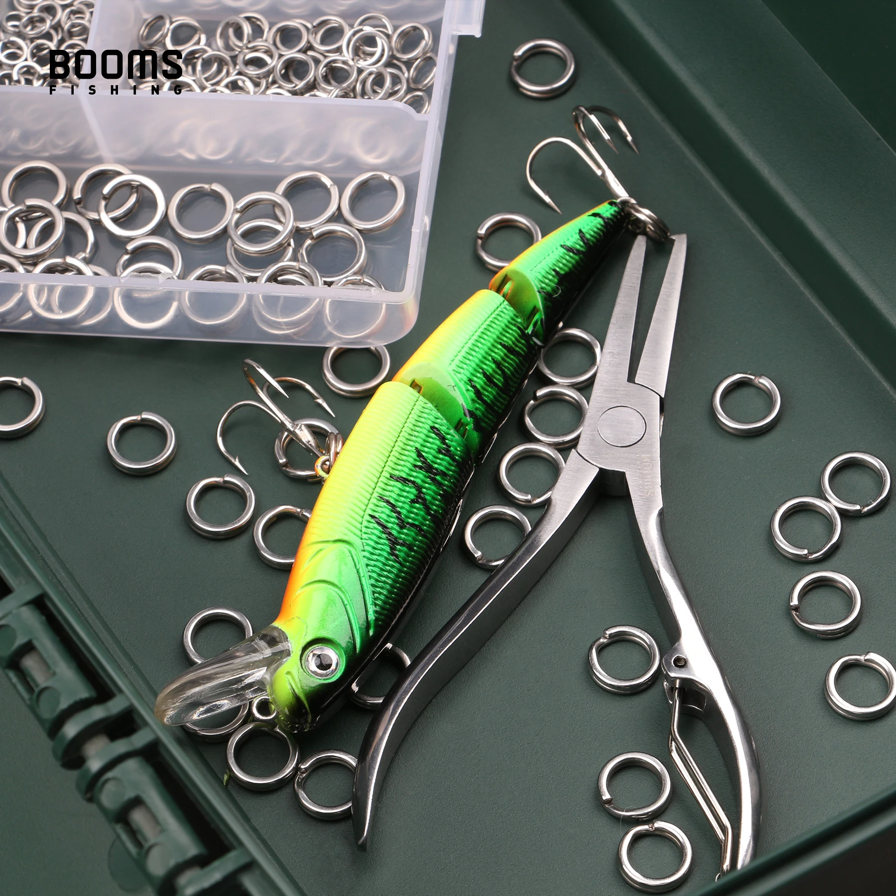 Imagem -06 - Booms Pesca Sr4 Alicate de Pesca Anel de Divisão Texas Tackle Alicate Anel de Divisão Ferramentas de Pesca Resistente à Água Salgada Aço Inoxidável