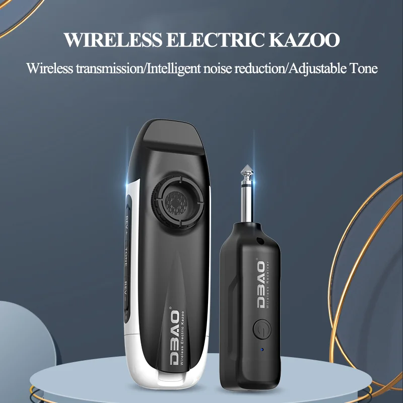 Wireless Electric Kazoo With Receiver Bluetooth For Connecting With Speaker Adjustable Reverb Tone Upgrade Kazoo