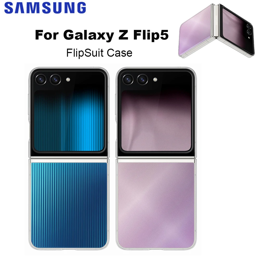 Original For Samsung Galaxy Z Flip5 FlipSuit Case Z Flip5 Smartphone Cover EF-ZF731