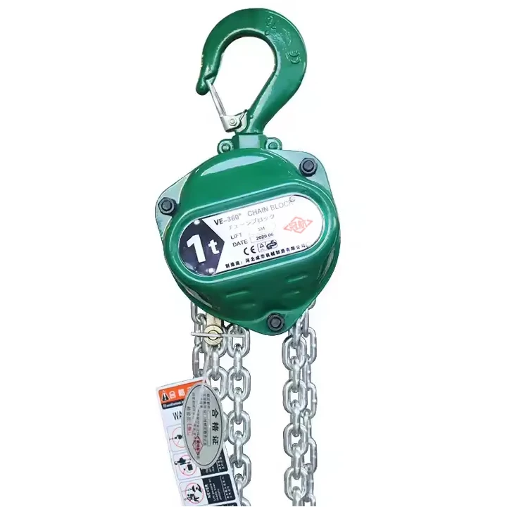 VE Type 1 Ton Hand Chain Hoist High Quality Chain Hoist For Warehouse