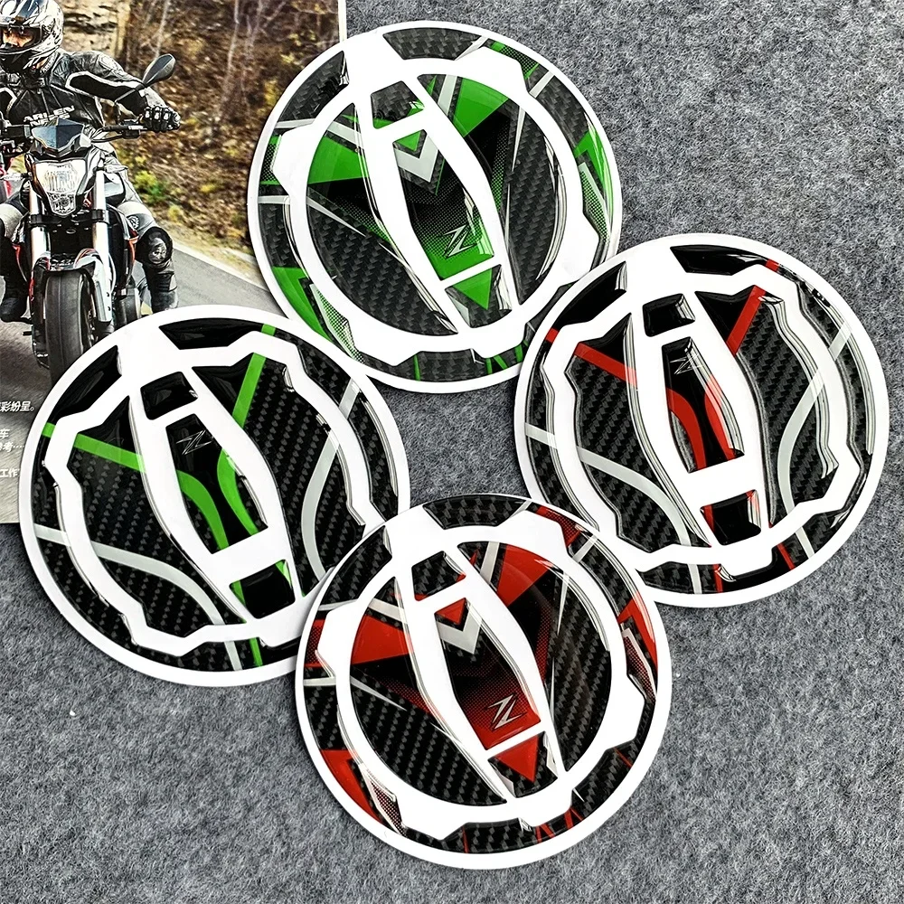 5D Carbon Fibre Epoxy Decal For Kawasaki Z650 Z900 2023 New Motorbike Fuel Tank Conversion Sticker Decal