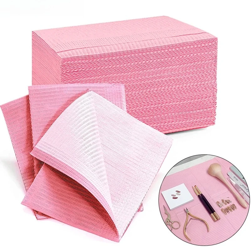 20/50/125Pcs Disposable Tattoo Clean Pad Nail Art Table Mat Foldable Table Covers Waterproof Tablecloth Manicure Beauty Tools