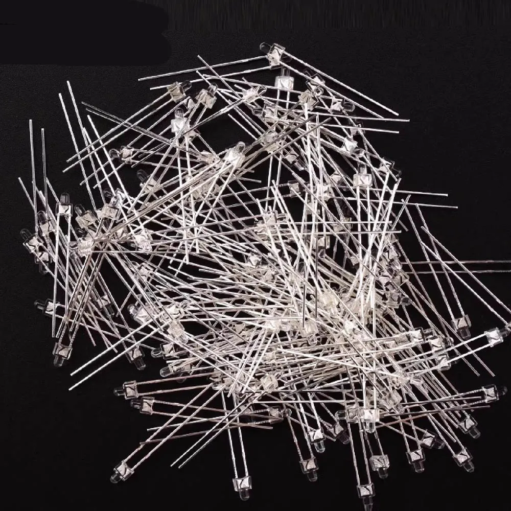 30Pcs 2MM LED Diode Mixed Color Red Green Yellow Blue White warm white