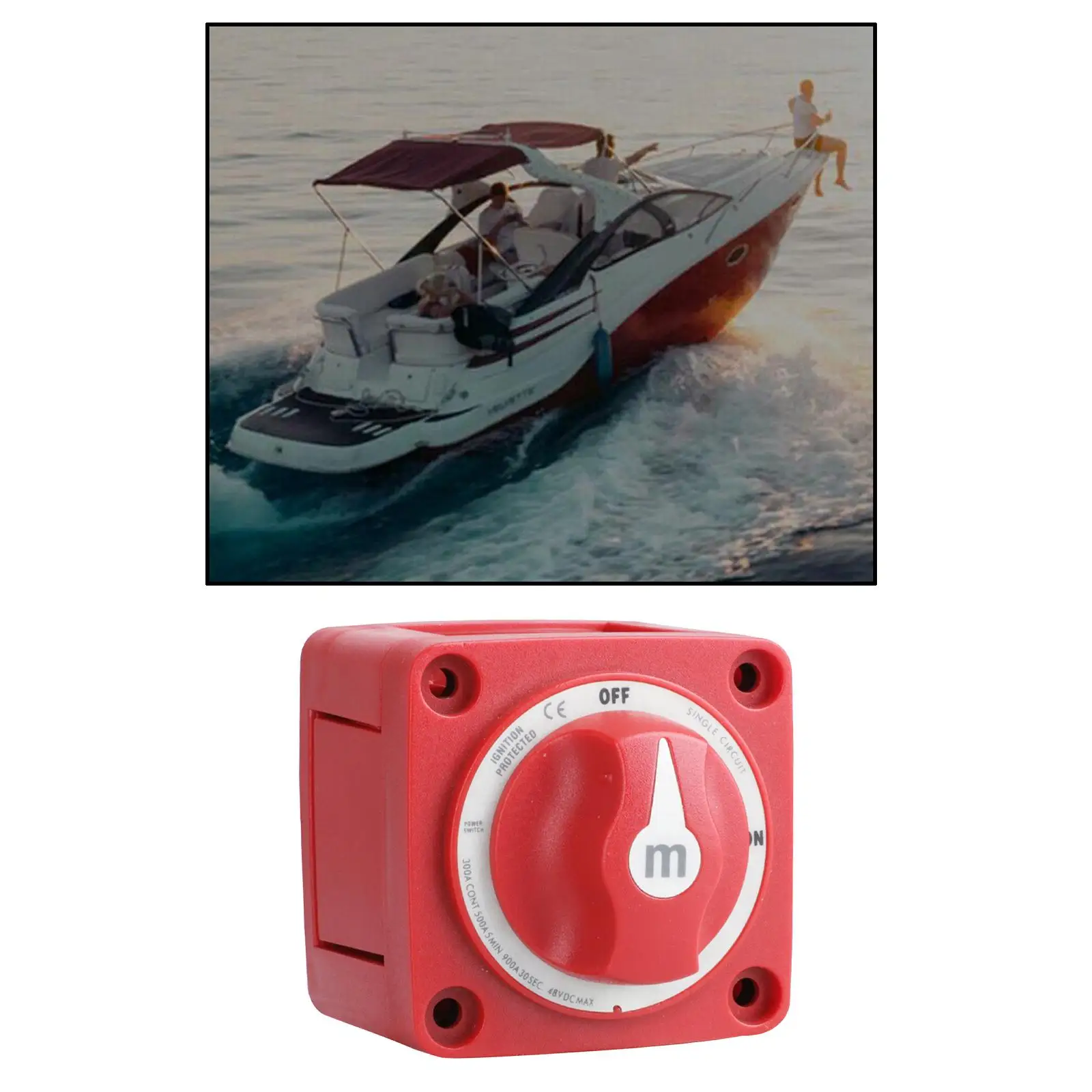 

6006 Marine Mini Selector Electrical Battery Switch M SERIES on/0A