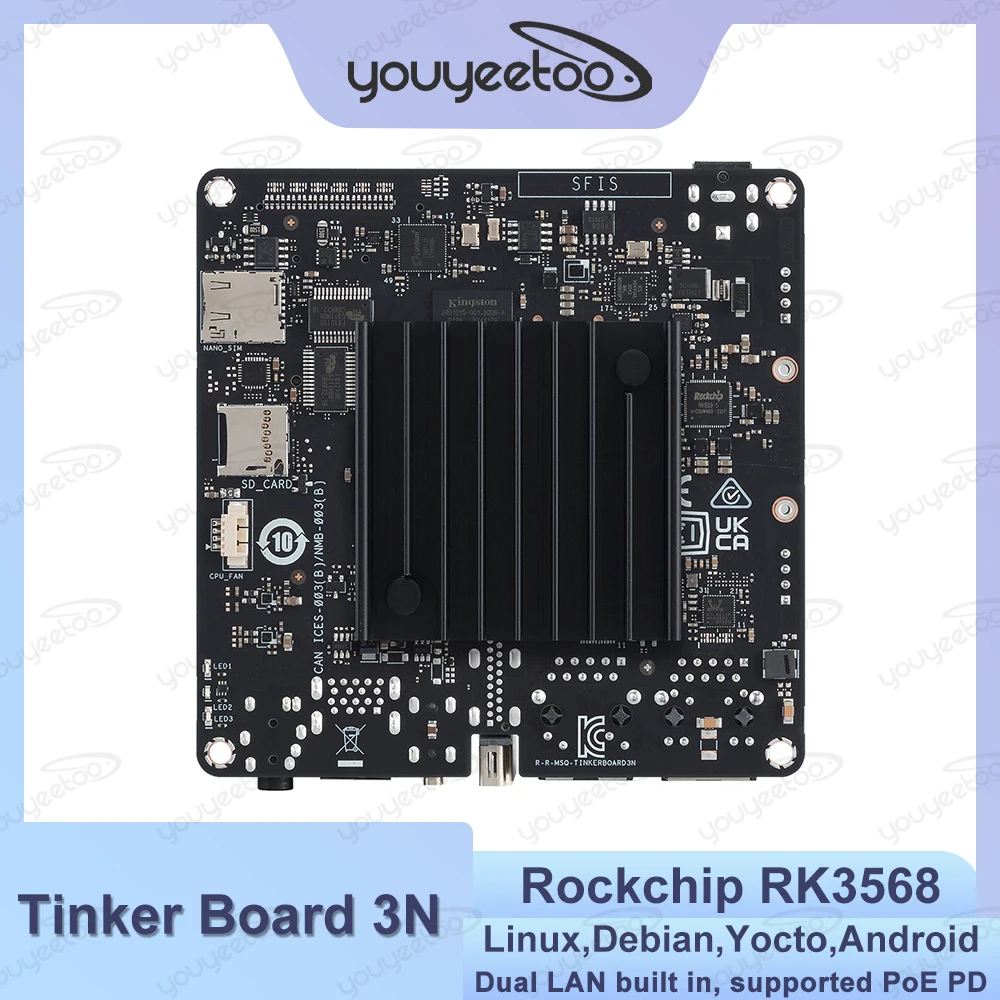 yZ[zASUS IoT Tinker Board 3N VO{[hRs[^ Rockchip RK3568 SBC fALANJ{[h Linux DebianAYoctoAAndroidΉ