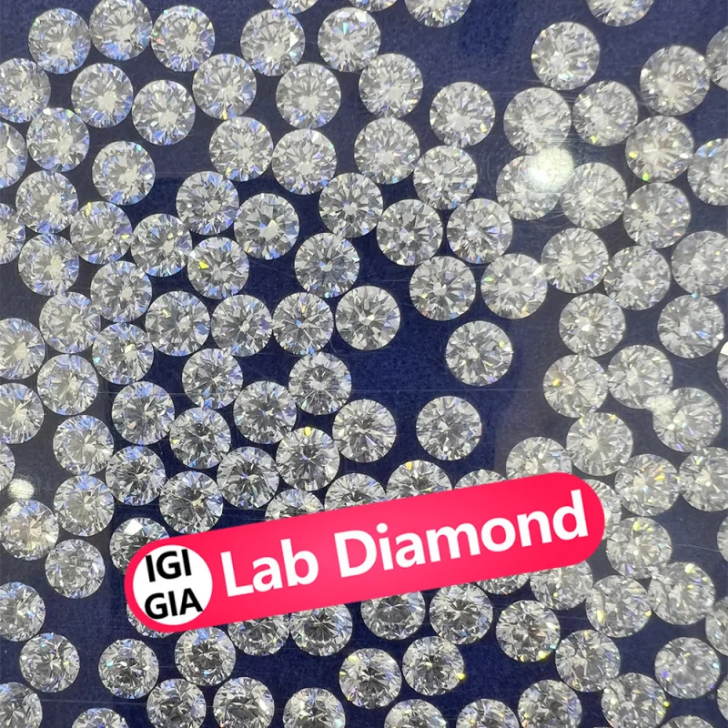 

CVD HPHT Lab Diamond D Цвет VVS Clarity 0,5ct 1ct 2ct Круглый Отличная огранка Класс по низкой цене Алмазный поставщик