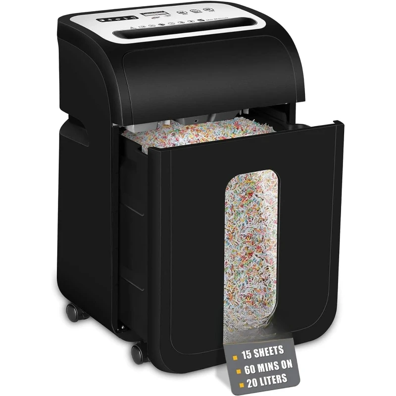 14-Sheet Micro Cut Paper Shredder for Home Office Heavy Duty