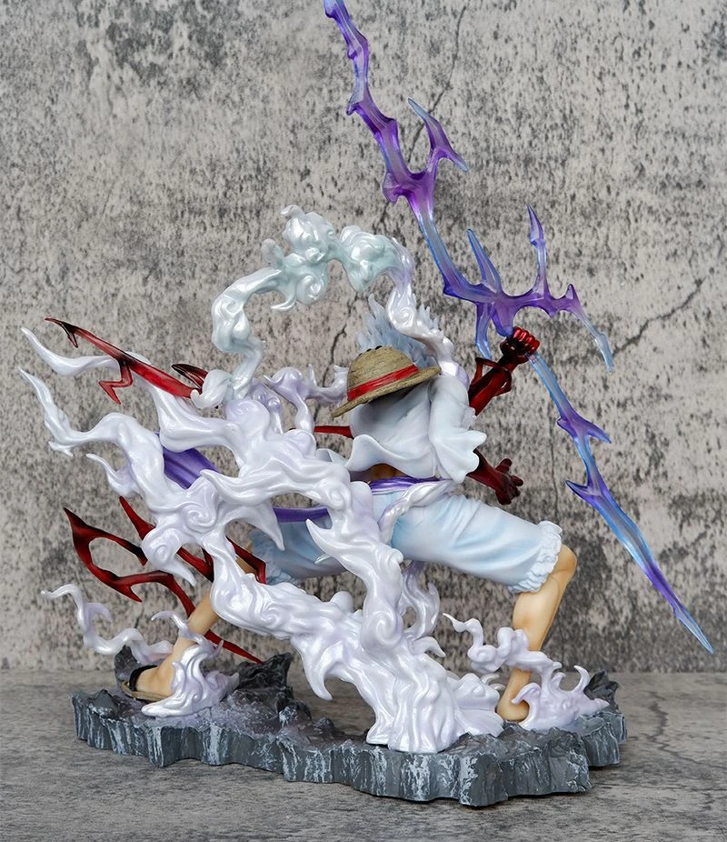 26cm Anime One Piece Monkey D Luffy Gear Quinto Nika Ver. GK PVC Action Figure Estátua de Batalha Modelo Colecionável Crianças Brinquedos Boneca