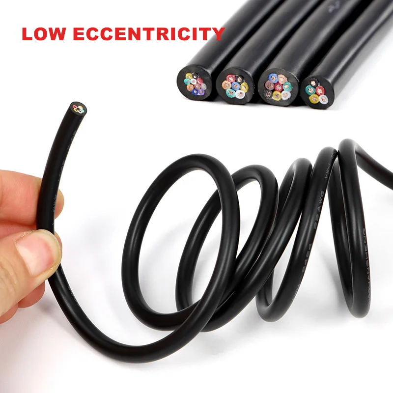 2464 Sheath Wire 2/3/4/5/6/7/8/9/10Cores PVC Insulated 30 28 26 24 22 20 18AWG Multi-Core Channel Audio Power Cord Copper Cable