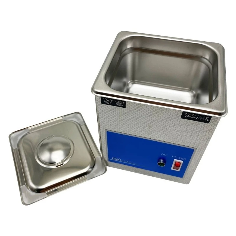 

Stainless steel single head cleaning machine 1.8L gold and silver jewelry necklace jewelry glasses ultrasonic cleaning machine