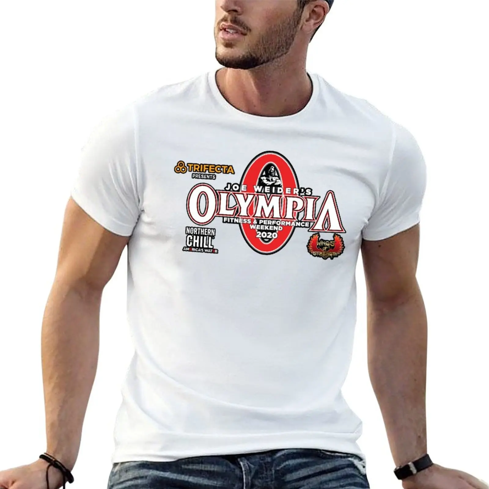 Chris Bumstead Classic T-Shirt Vintage Print Crew Neck Tee