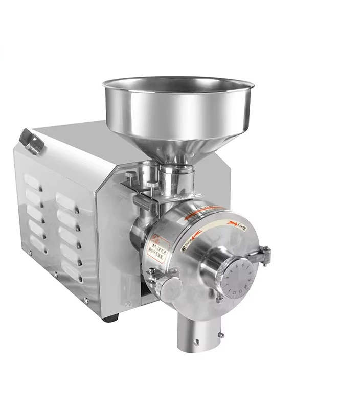 Commercial 110V Electric Four Mill Dry Food Chili Black Pepper Rice Wheat Maize Grain Corn Grinder Milling Flour Mill Machine