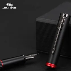 JINHAO 88A Black Red Fountain Pen High End Luxury Metal EF F Nib School Office Supplies Stationery Pens for Writing PK 9019