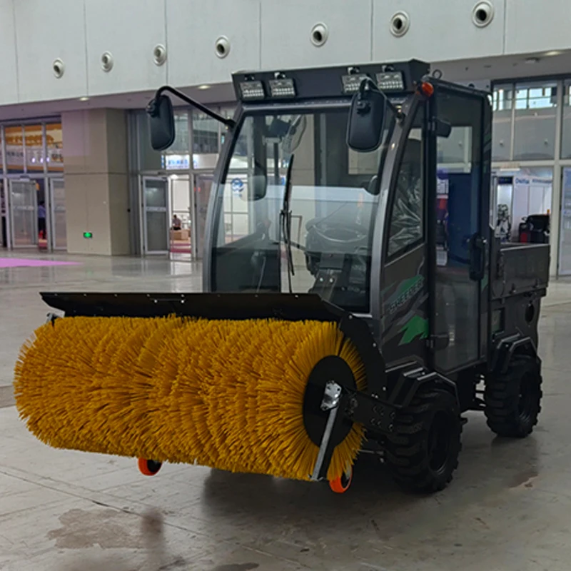 Full Cabin Ride Snow Blower 4WD Snow Sweeper Heavy Duty Snow Throwing Machine