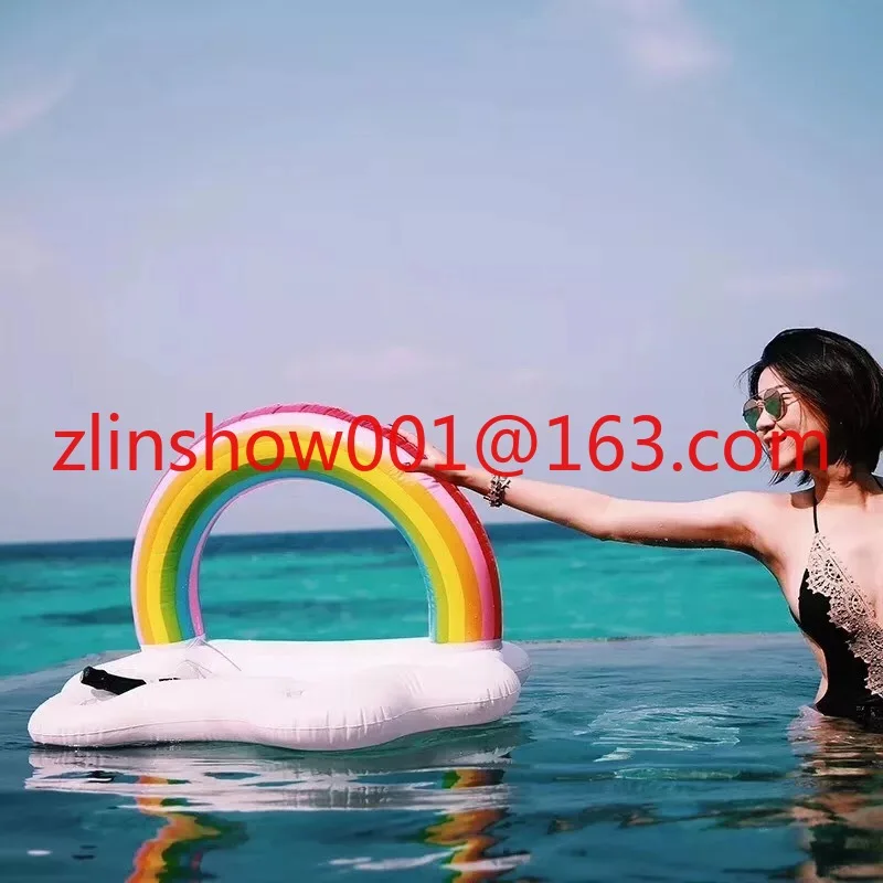 Inflatable Rainbow Ice Bar Cloud Coaster Water Rainbow Arch Tray