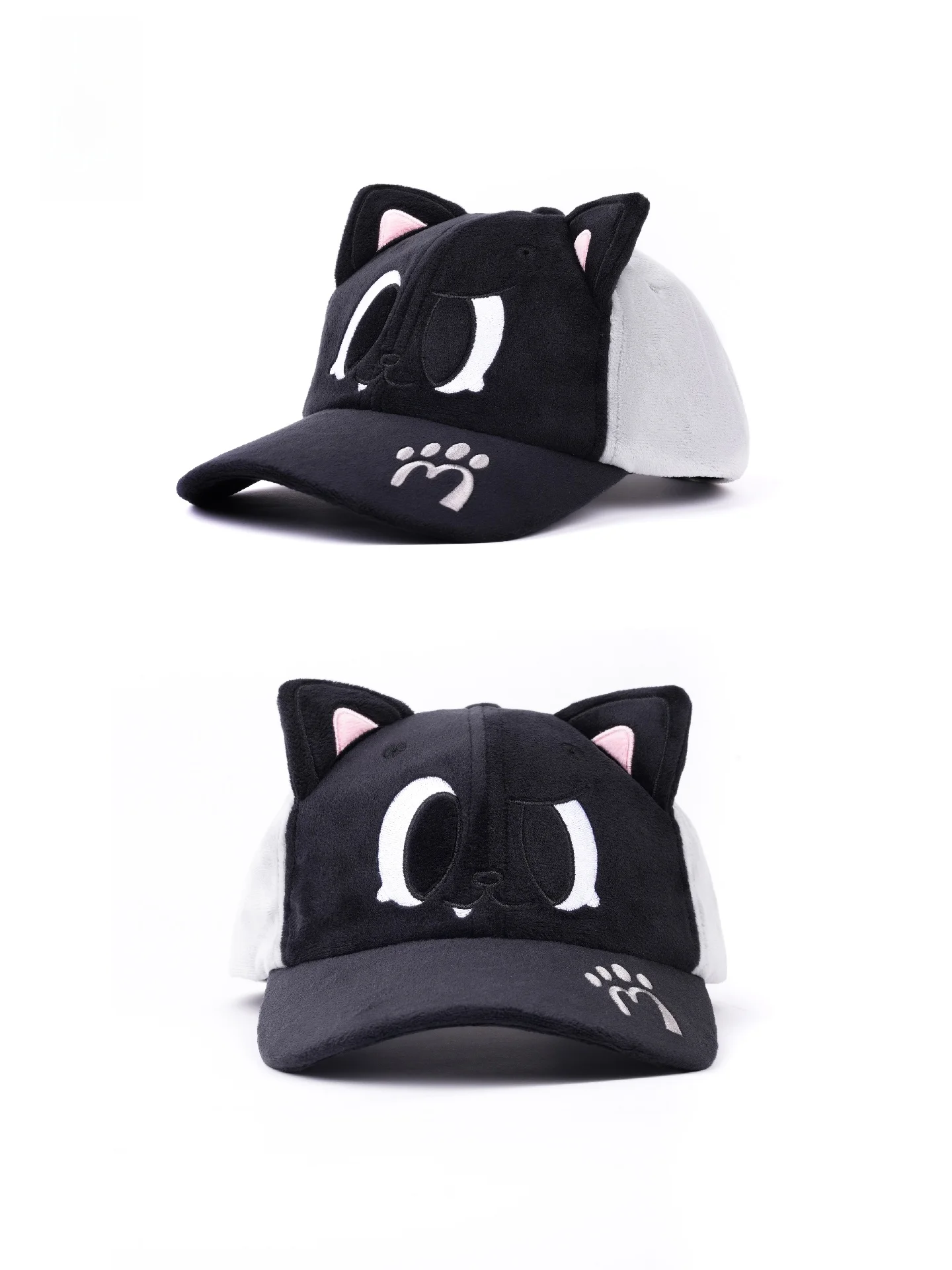 casual-adjustable-soft-top-duckbill-cap-with-cute-ear-design-versatile-three-legged-style-for-all-ages-and-genders