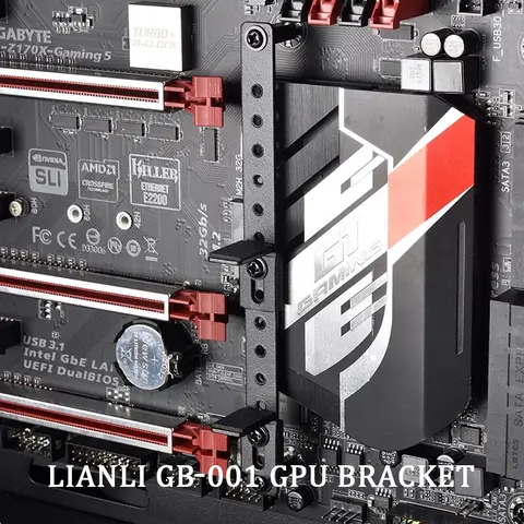 ATX 및 E-ATX 크기 마더보드, PC 그래픽 카드 액세서리와 호환되는 LIAN LI GB-001 GPU 브래킷