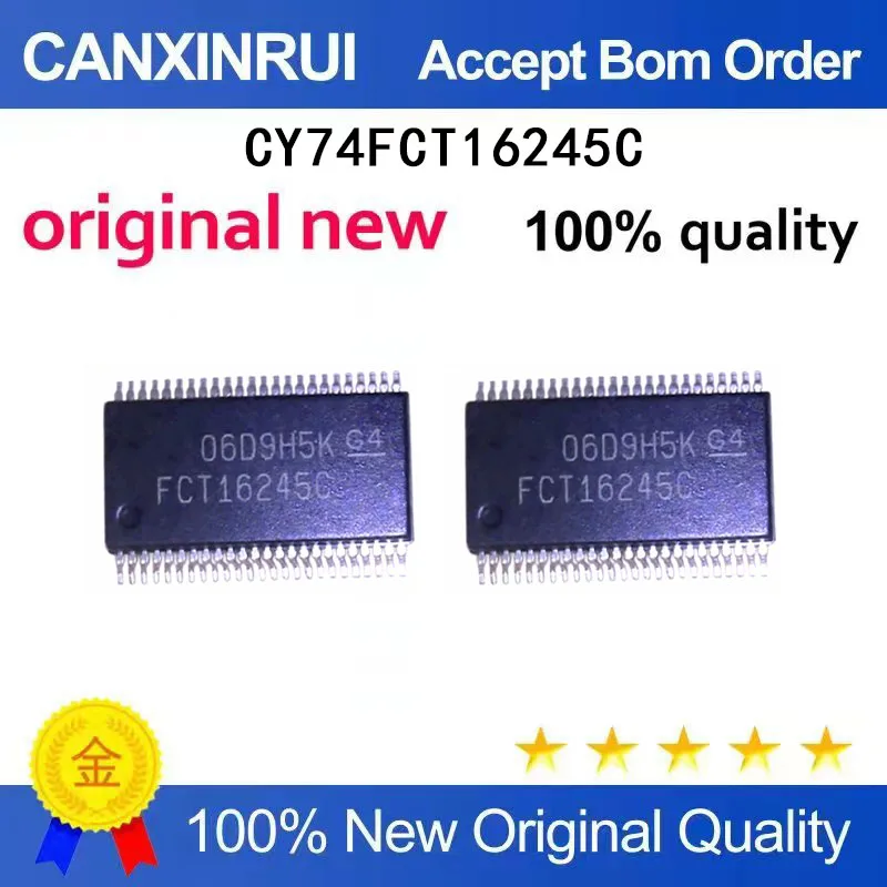 

(5-100 Pieces) Brand new original stock CY74FCT16245C SSOP-48 silk screen: FCT16245C