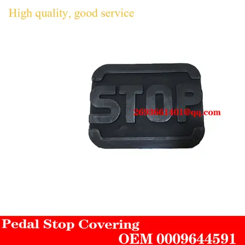 Linde E18,E20P,E25,E30,H12,H16,H18,H30 용 페달 고무 패드/페달 스톱 커버 OEM 0009644591