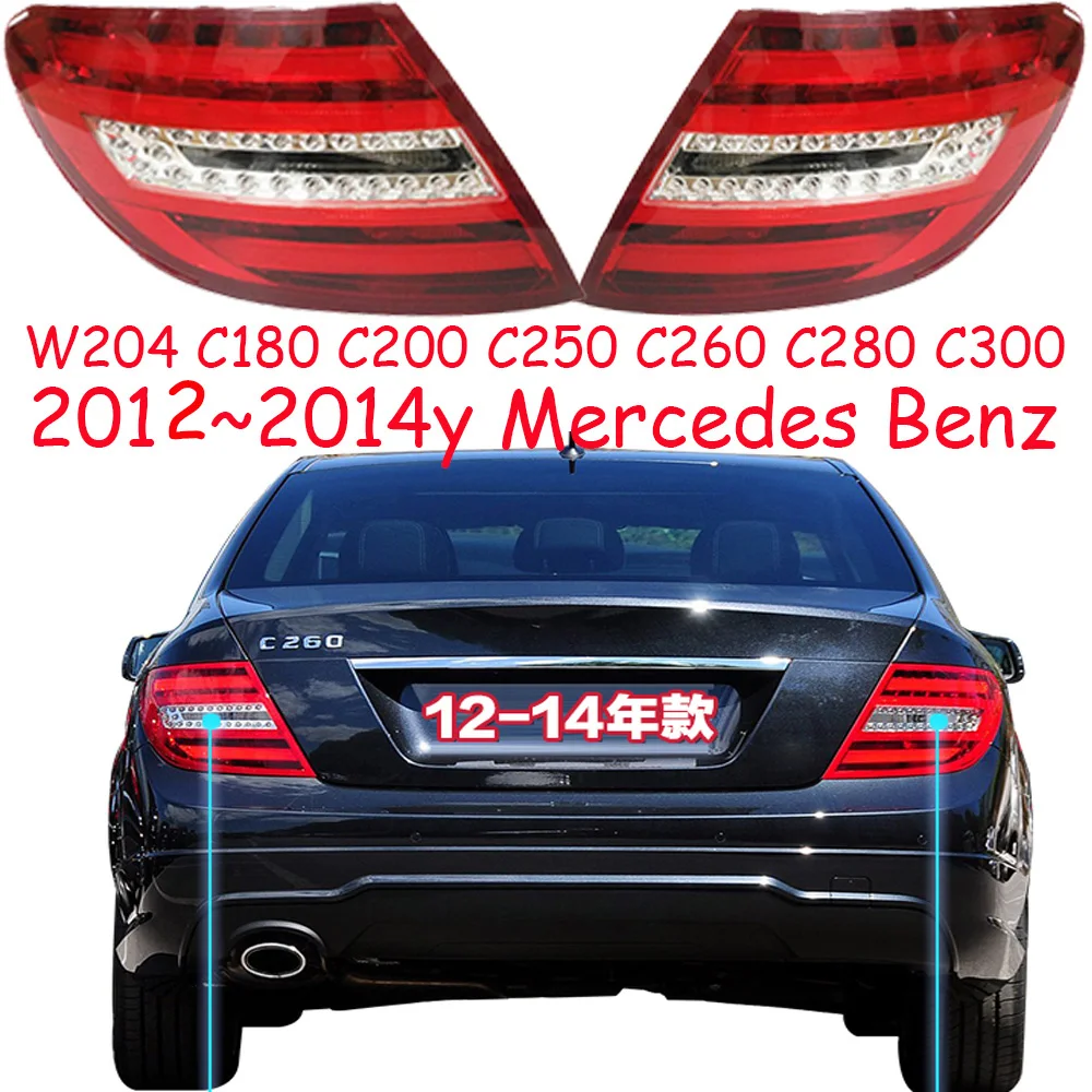 

car bumper tail light for Mercedes Benz W204 taillight C180C200C250C260C280C300 2012~2014y Taillamp for Mercedes Benz W204 fog