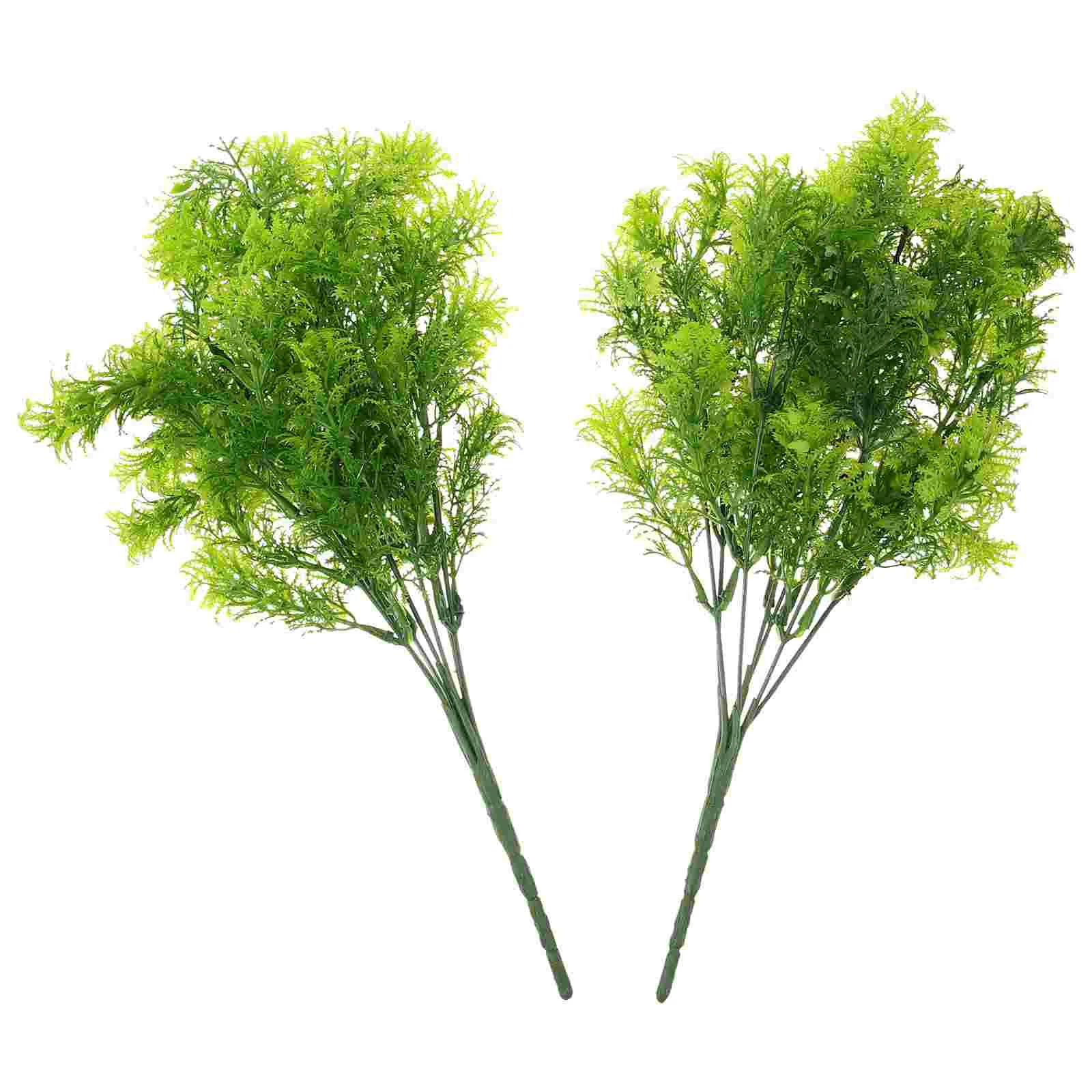 

2 Pcs Simulated Plant Moss Outdoor Decor Artificial Plants for Outdoors Fake Office