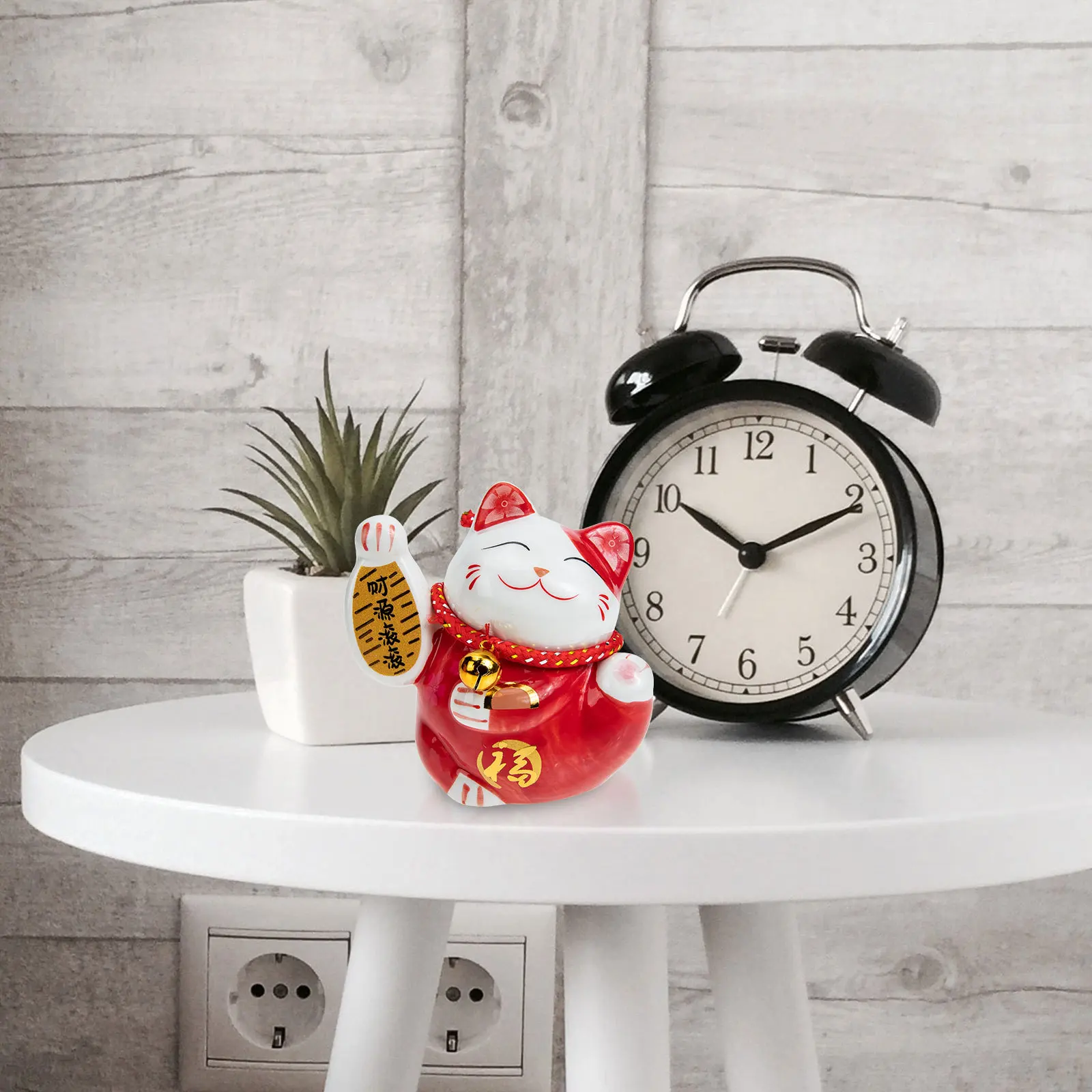 

Adorable Ceramic Cat Saving Pot Household Desktop Decor Saving Bank Cute Cat Ornament for Gift Ceramic Decor