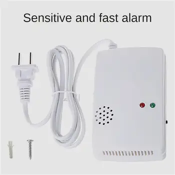 ガス警報センサー,プロパン,プロパン,独立した一酸化炭素検出器,漏れ検出器,EUプラグ,LCDセキュリティ